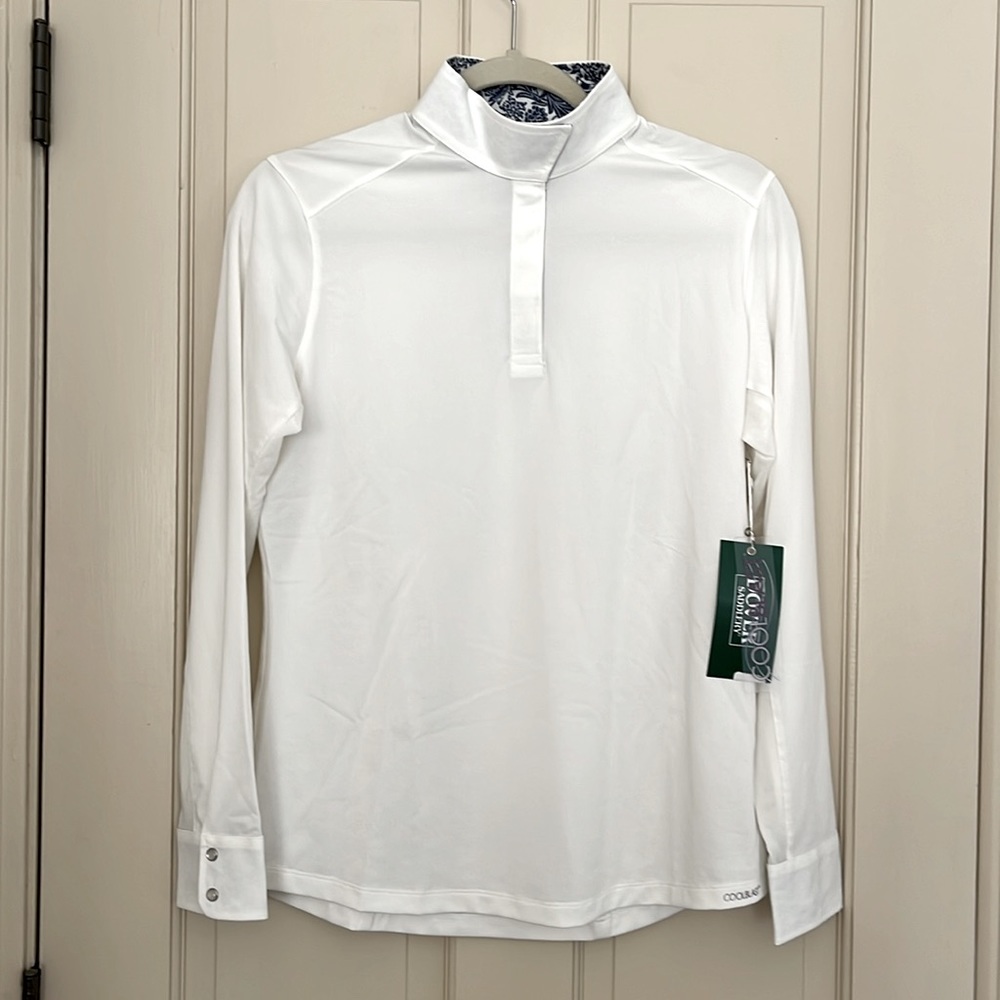 NWT Dover Saddlery CoolBlast® Ladies’ Showtime Long Sleeve Show Shirt